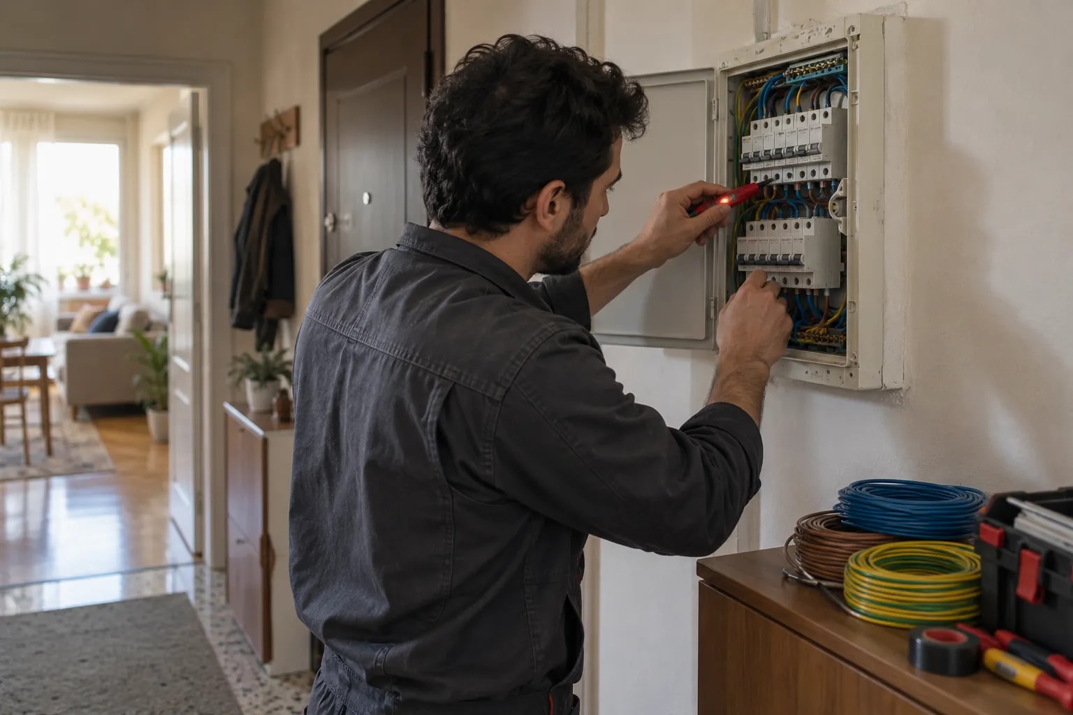Elektrikçi: iş yerinden bir görünüm