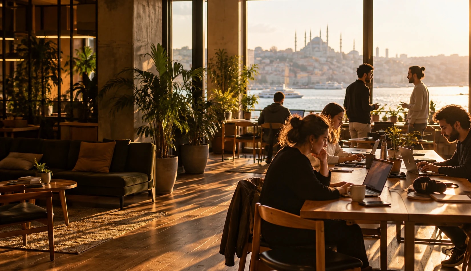 Ortak çalışma alanı: iş yerinden bir görünüm