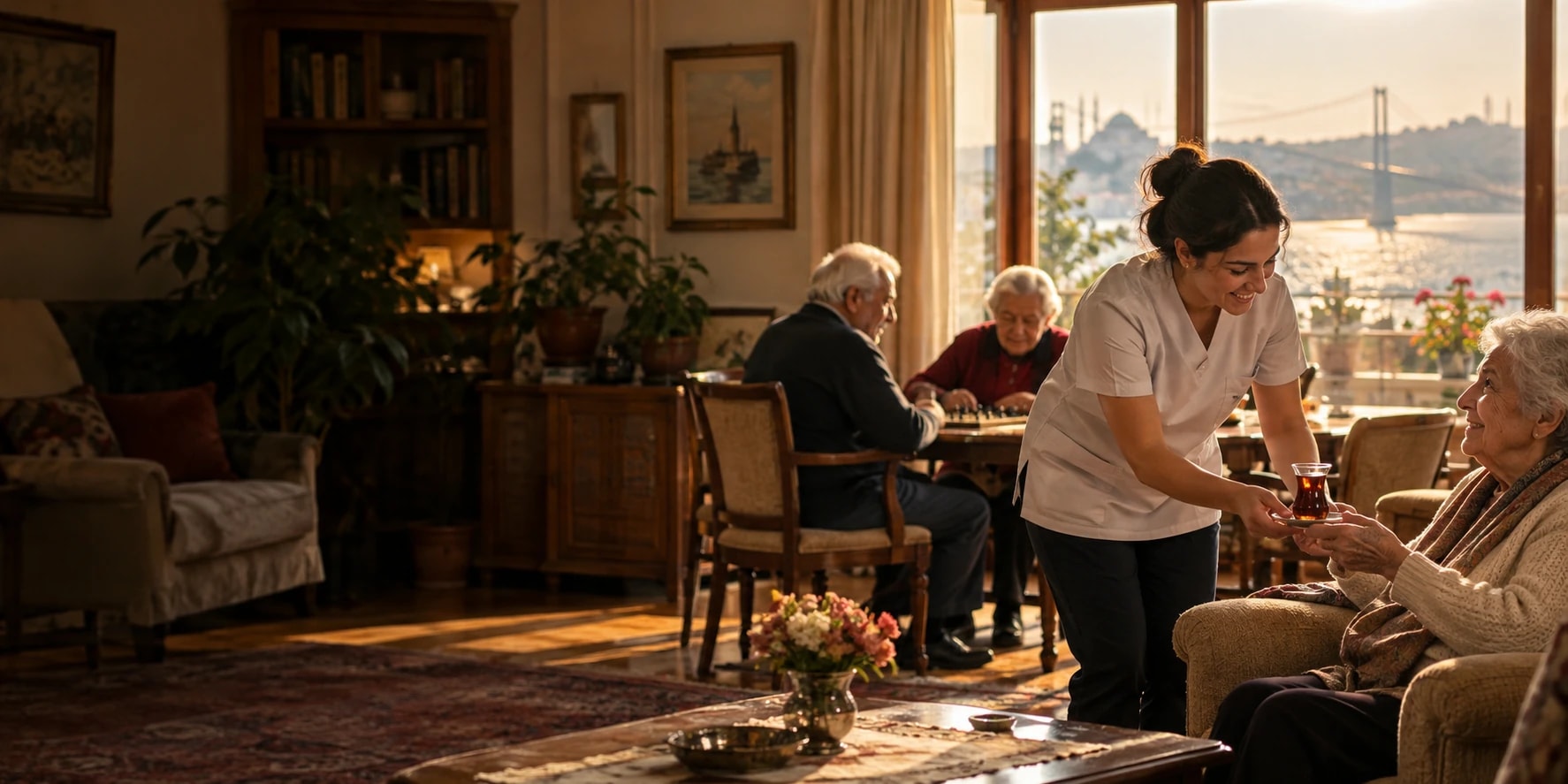 Huzurevi / yaşlı bakım: iş yerinden bir görünüm