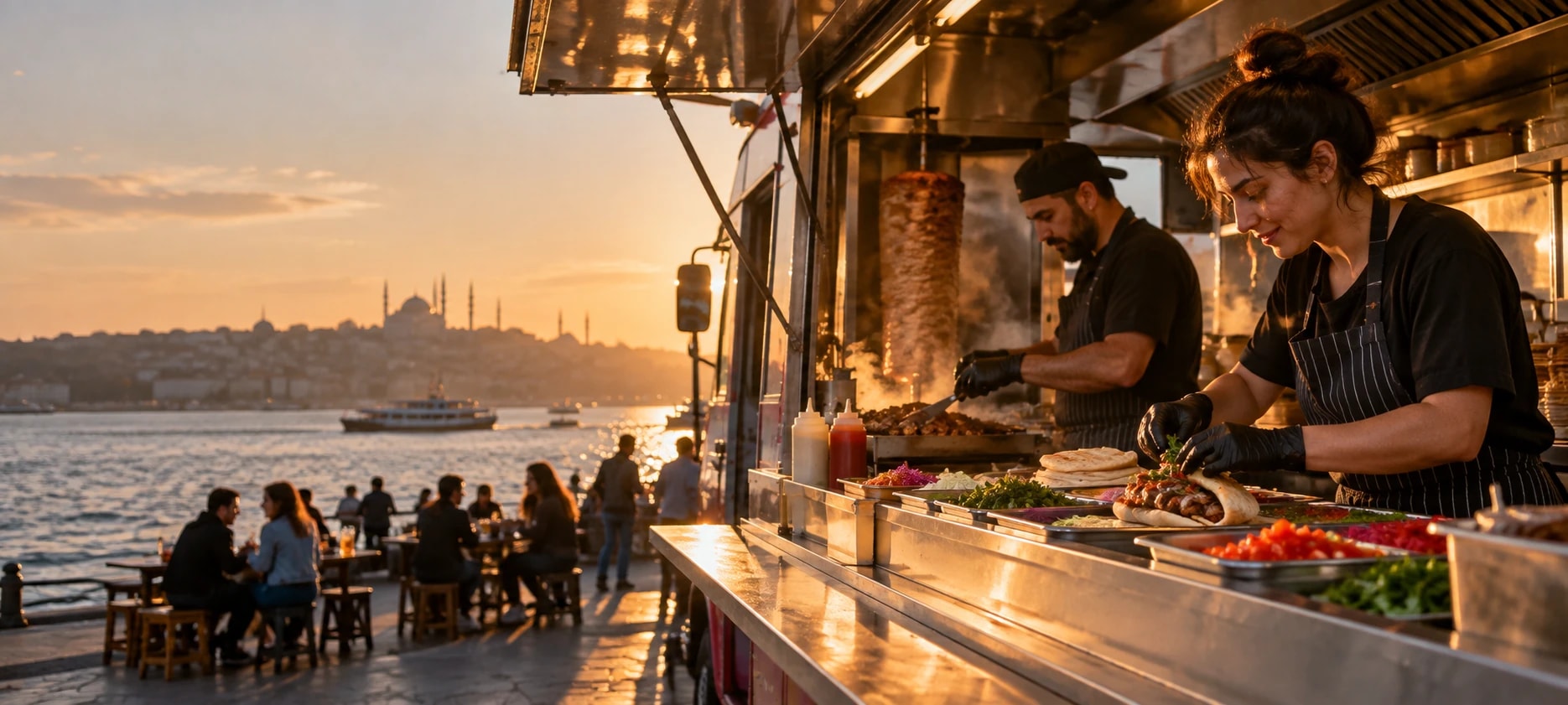 Food truck: iş yerinden bir görünüm