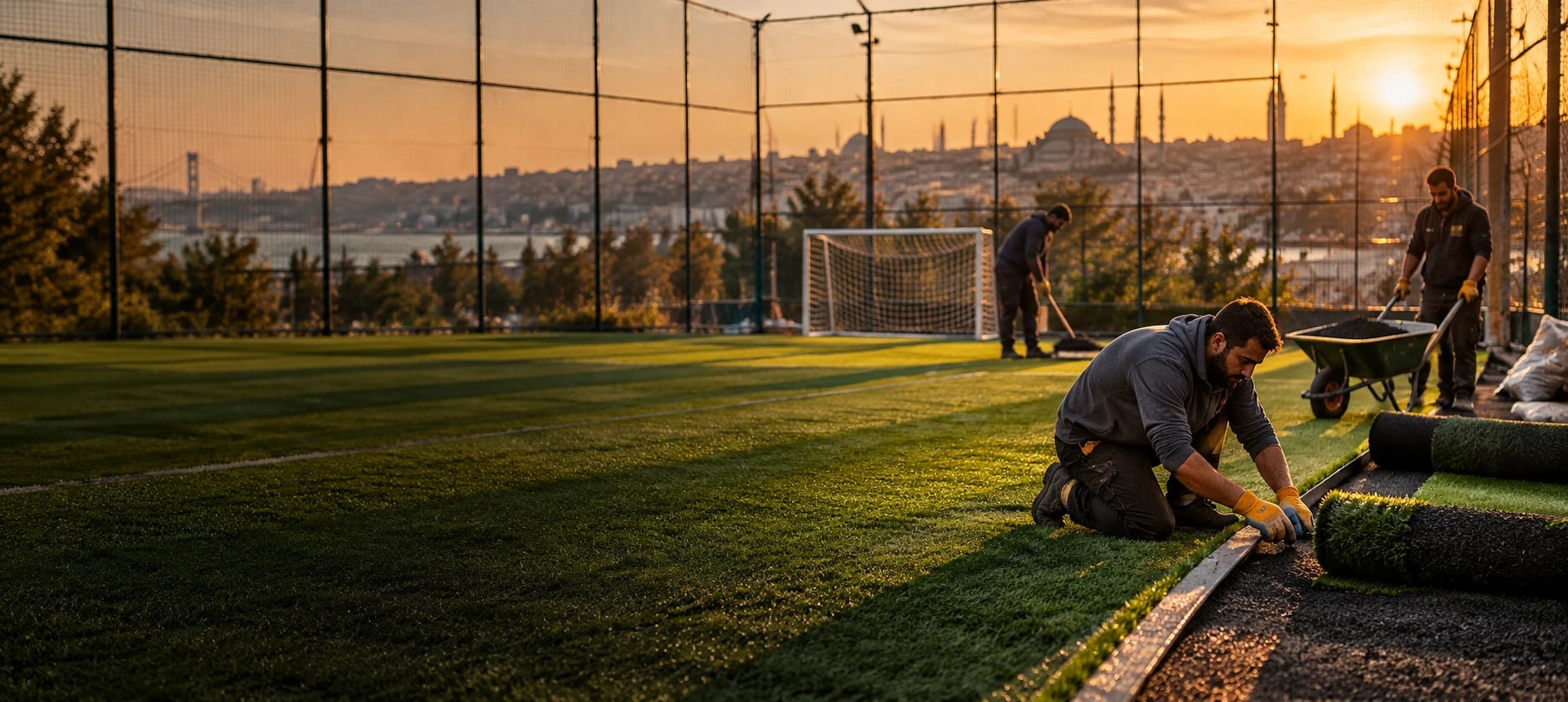Halı saha: iş yerinden bir görünüm