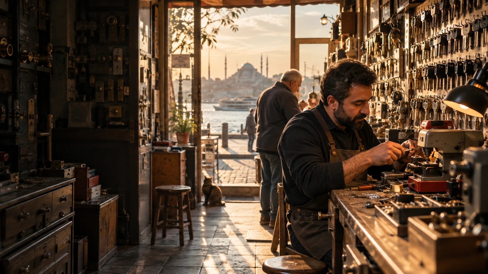 Çilingir: iş yerinden bir görünüm