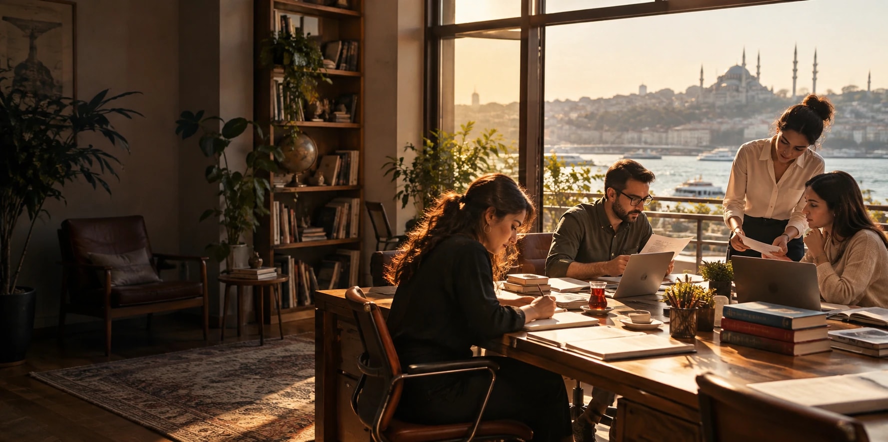 Tercüme bürosu: iş yerinden bir görünüm