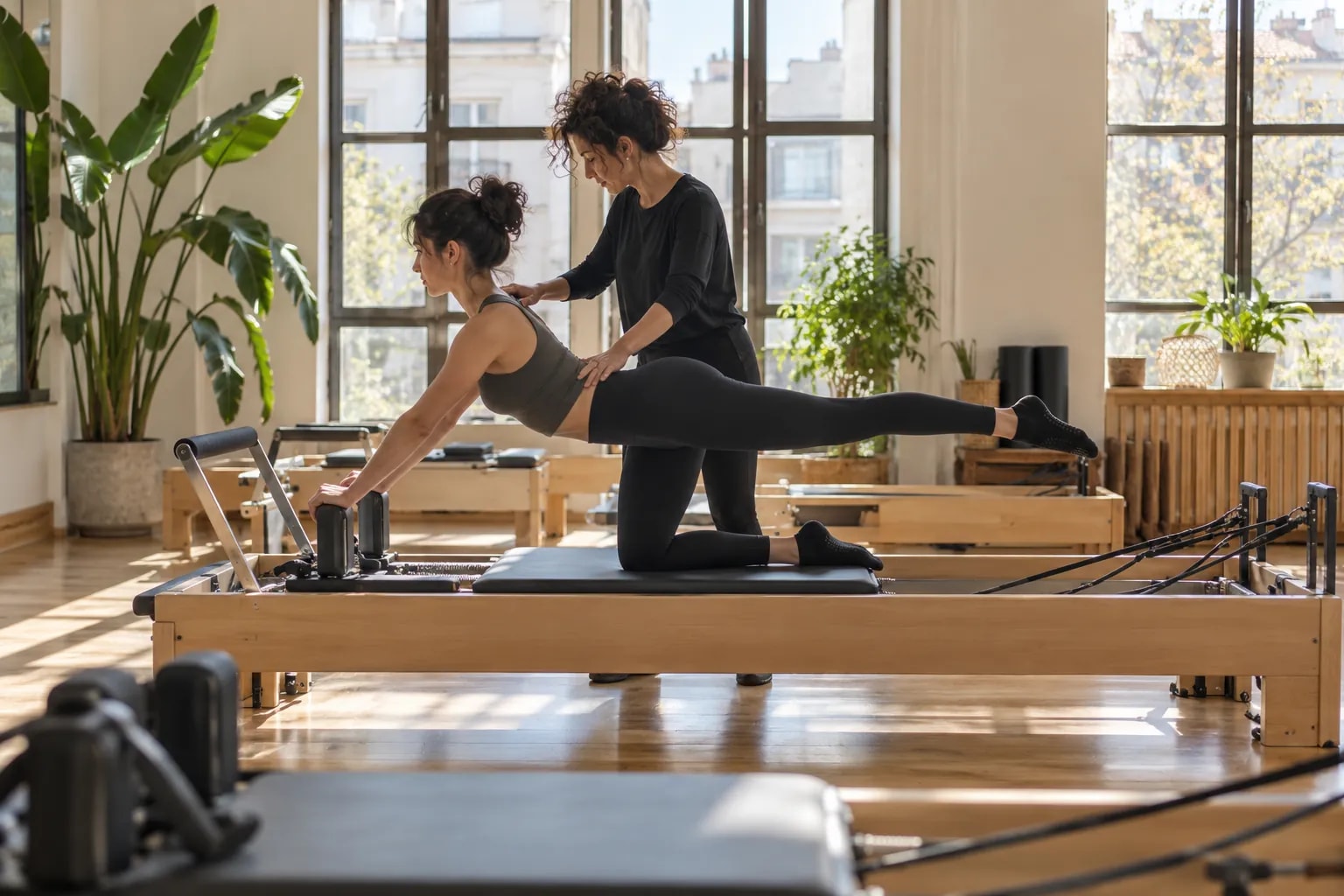 Pilates stüdyosu: iş yerinden bir görünüm
