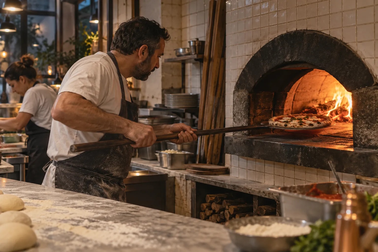 Pizzacı ve paket servis: iş yerinden bir görünüm