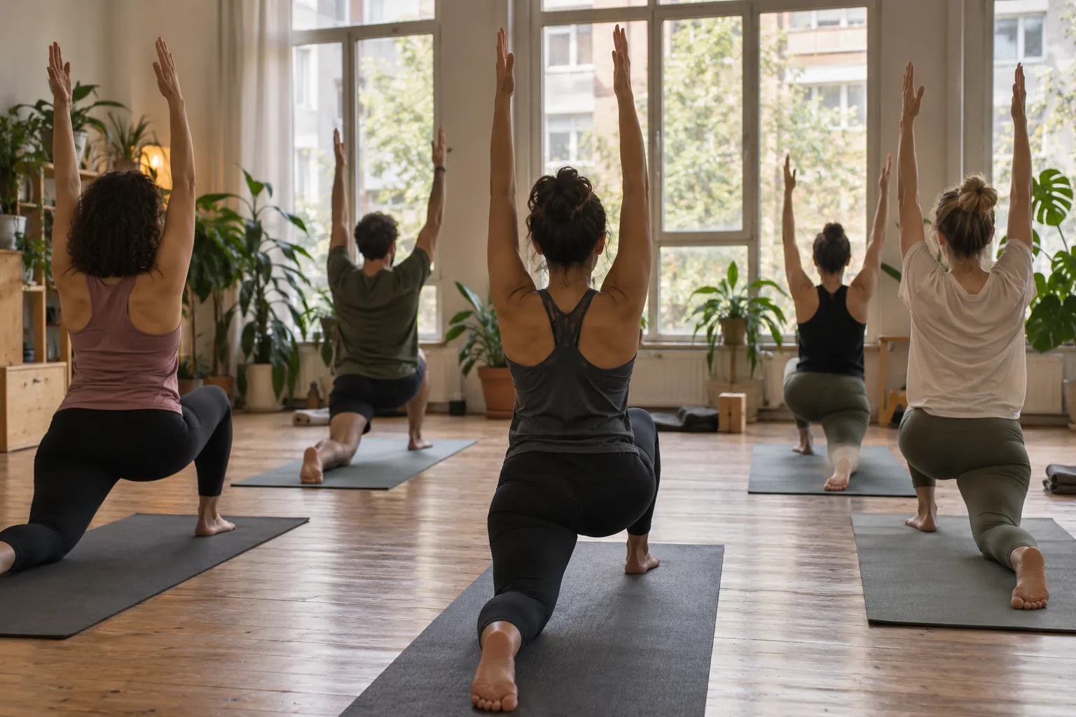 Yoga stüdyosu: iş yerinden bir görünüm